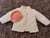 New 12-18 months baby fall spring coat + hat manteau et tuque