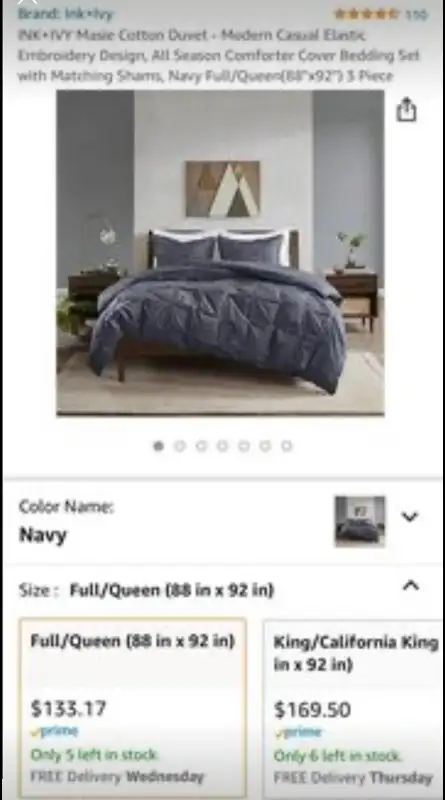 3 piece duvet cover set in Bedding in St. Catharines - Image 2