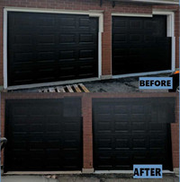 Garage door frame capping 