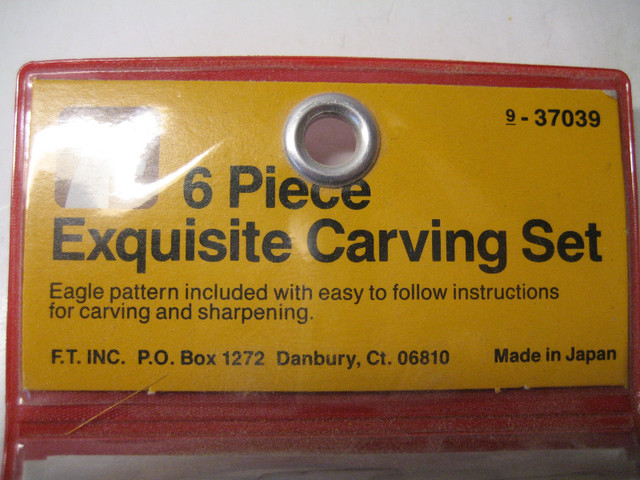 6 piece wood carving set, new in Hobbies & Crafts in Moncton - Image 2