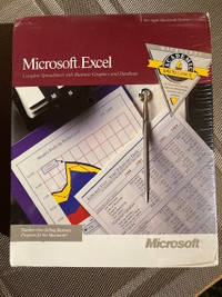 Vintage Microsoft Excel 2.20 for Mac Plus (or newer)
