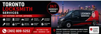 TORONTO – 24/7 LOCKSMITH SERVICES & SECURITY SOLUTIONS Toronto Locksmith – Emergency Lockouts, Lock...