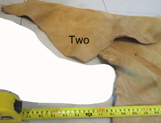 4 pieces of buckskin - from Tweed-One solid color-LIght Shadows in Other in Trenton - Image 4