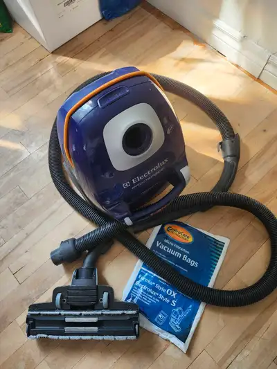 Electrolux Ergospace canister vacuum – powerful suction and works great! Used during a home renovati...
