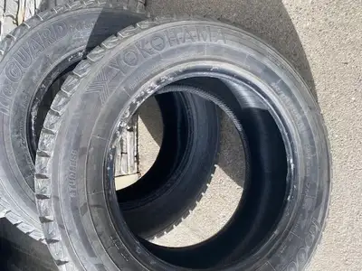 I have 2 tires only, Yokohama iceGuard iG51v tires. 265 60R18, DOT 3818 and 1918, lots of tread left...