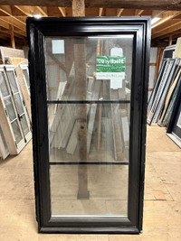 Black Right Casement Window with Grills