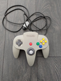Nintendo 64 - OEM Grey Controller (Min. Yellowing + Loose Joy)
