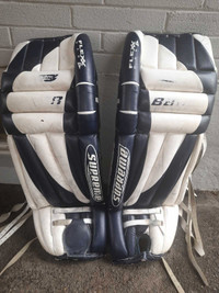 Goalie pads with blocker and catcher