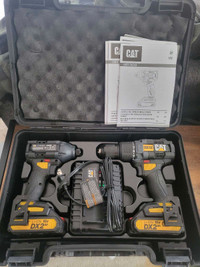 CAT brushless drill/driver and impact kit