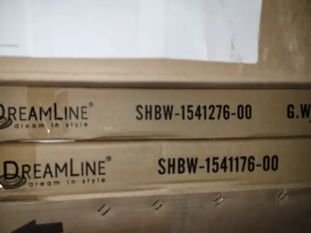 DREAMLINE SHOWER DOORS AND ACCESSORIES (3 BOXES) -$990 in Plumbing, Sinks, Toilets & Showers in Calgary - Image 6