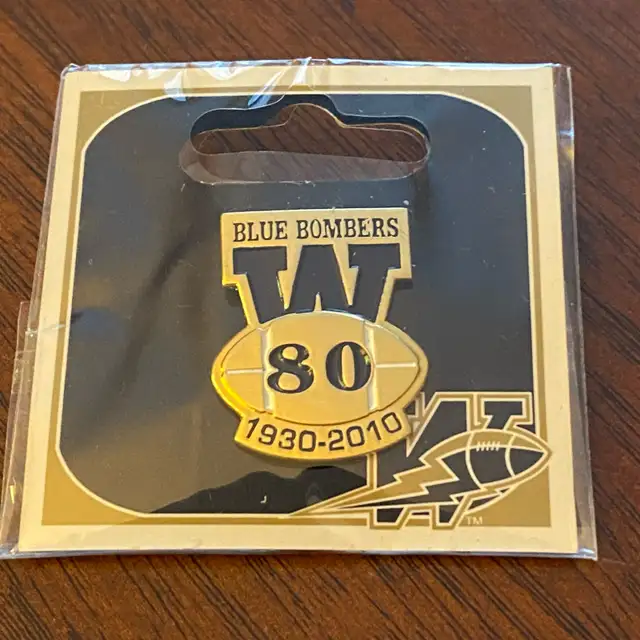 Lot of 8 Asst’d Winnipeg Blue Bombers Lapel Pins62854392211331124