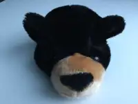 Chapeau ours noir en fourrure (enfant); Kid black bear plush hat