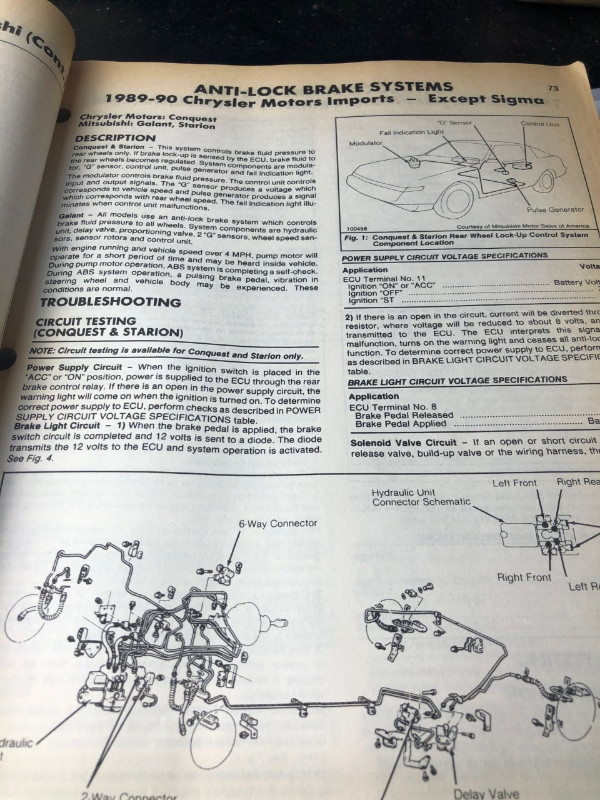 1986-1991 EIS ANTILOCK BRAKE MANUAL DOMESTIC IMPORT #M0053 in Textbooks in Edmonton - Image 4