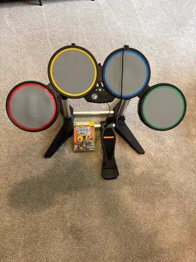 Guitar Hero Legends of Rock for Xbox Rockband Drum Kit for XBox No longer have an Xbox, so can’t tes...