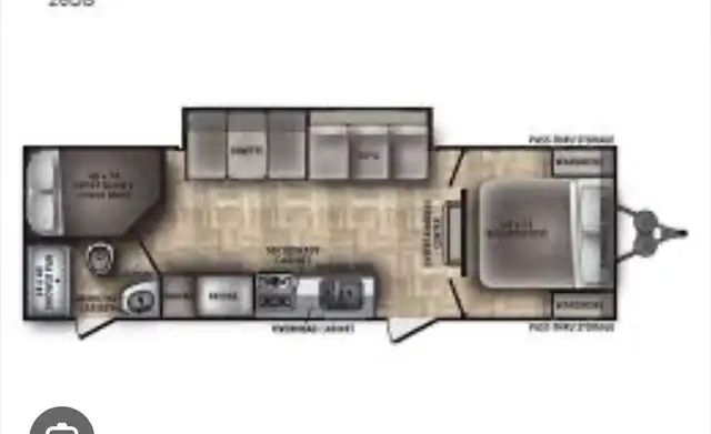 2019 grand river 29bhs bunkhouse tv in RVs & Motorhomes in Muskoka - Image 9
