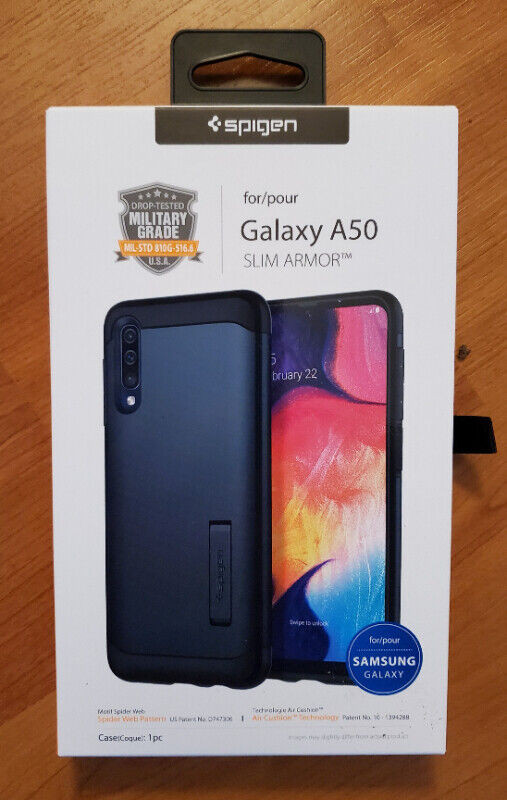 SPIGEN SLIM ARMOR CASE FOR SAMSUNG GALAXY A50 in Cell Phone Accessories in Burnaby/New Westminster