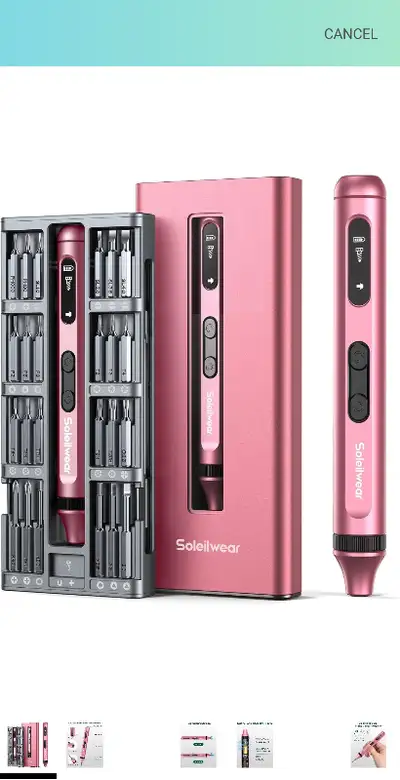 Mini Electric Screwdriver, 52 in 1 Electric Screwdriver Kit, View more