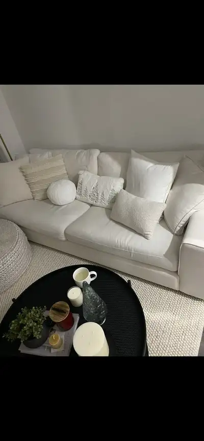 White Article Couch, View more