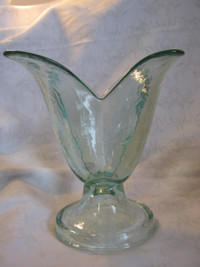 Vintage Spanish Recycled Art Glass Vase