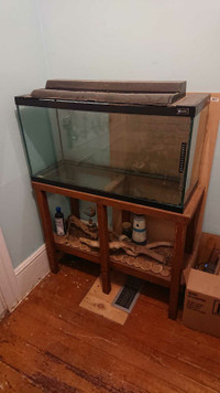 30gal fish tank with stand and filter