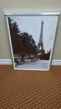 Framed Paris Eiffel Tower poster