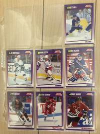 Lot of 13 1991-92 Score US hockey cards