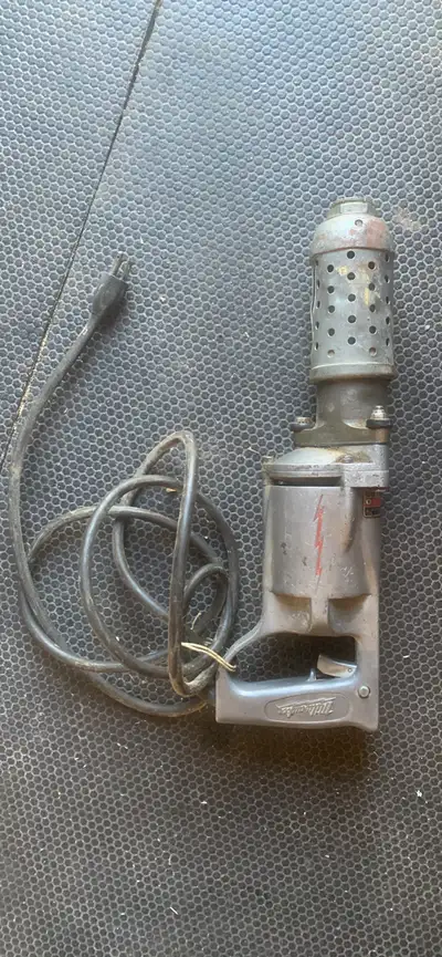 vintage antique Milwaukee rotary hammer drill , View more