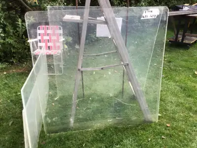 PLEXIE GLASS 48x47-1/2 -- 47 1/2 x 47 1/2   $75 each, View more