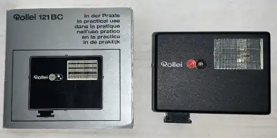 Rollei 121BC Battery Powered Compact Computer Flash + Manual, View more