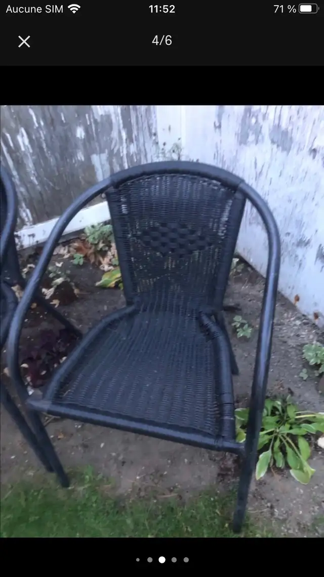 2 chaises en rotin pour extérieur  in Patio & Garden Furniture in Longueuil / South Shore - Image 5