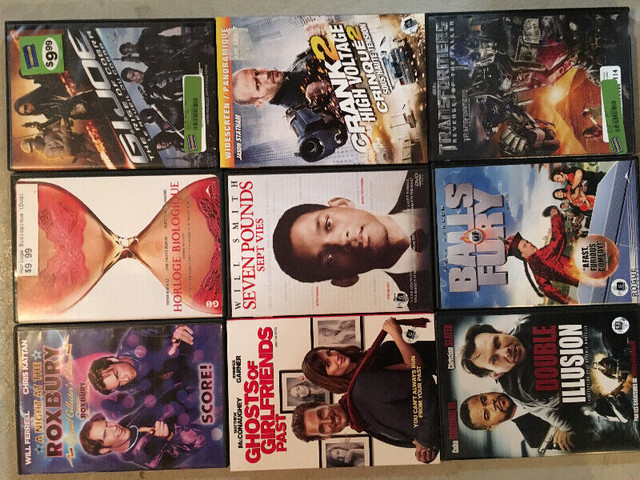 Lot de films dvd dans CD, DVD et Blu-ray  à Ouest de l’Île