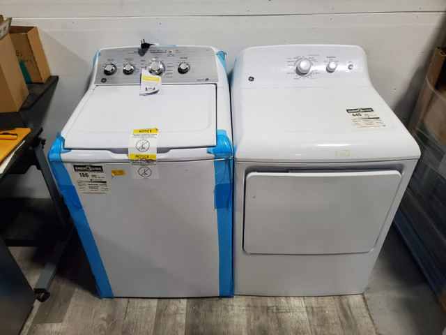 washer dryer GE 27" top load white NEW scratch dent clearance | Washers &  Dryers | Mississauga / Peel Region | Kijiji