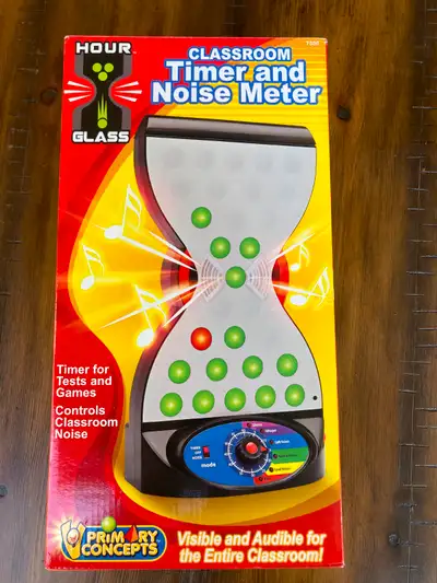 Classroom timer and noise meter for games and tests - 25$, View more