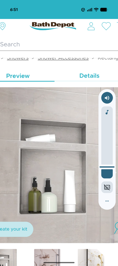 Shower niche, View more