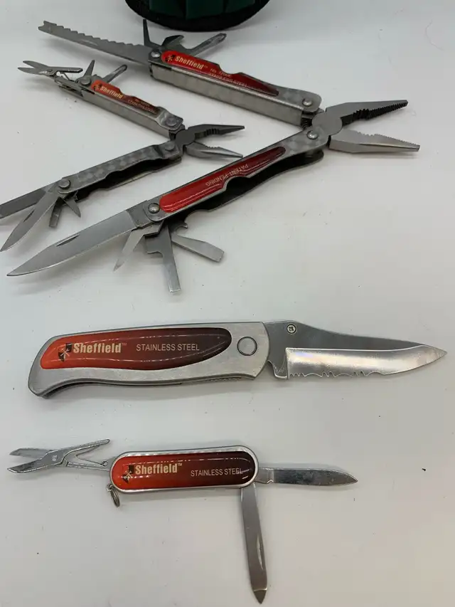 Sheffield Multi Tool Set With Knife & Pouch in Hand Tools in City of Toronto - Image 5