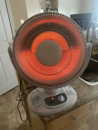 Stay cozy with this Fty electric heater, a 120V AC, 60 Hz, 1200W model perfect for personal heating....