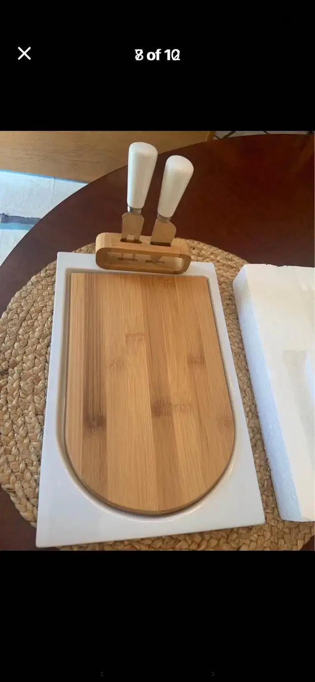 NEW MODERN 'PIER1 IMPORTS BUFFET STYLE• 4 PIECE CHEESE TRAY  ! in Kitchen & Dining Wares in Mississauga / Peel Region - Image 8