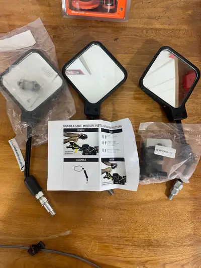 I'm selling a set of Doubletake Mirrors, perfect for dual-sport or adventure motorcycles. These mirr...