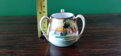 Vintage Nippon three handle loving cup, View more