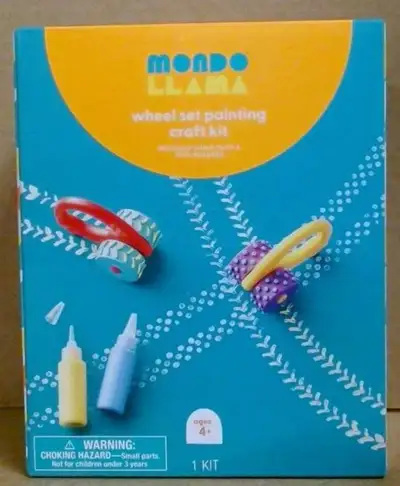 Mondo Llama Wheel Set Painting Craft Kit - New in box, View more