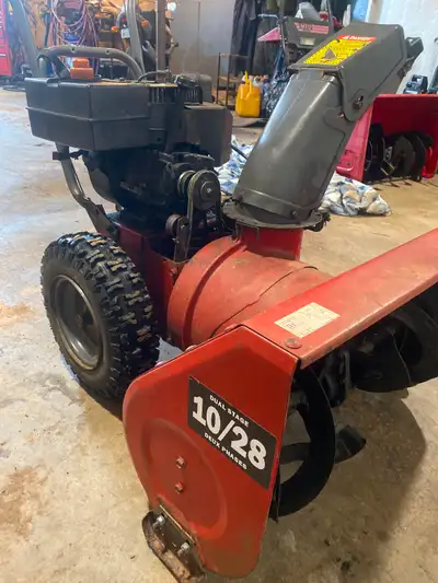 Motor works good. Maybe needs belt & pulley for auger? Belt came off & is in rough shape last time i...