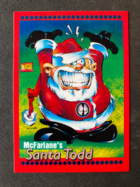 Todd McFarlane: 1993 “Santa Todd” Card *RARE*