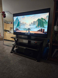 55" tv and stand 300$