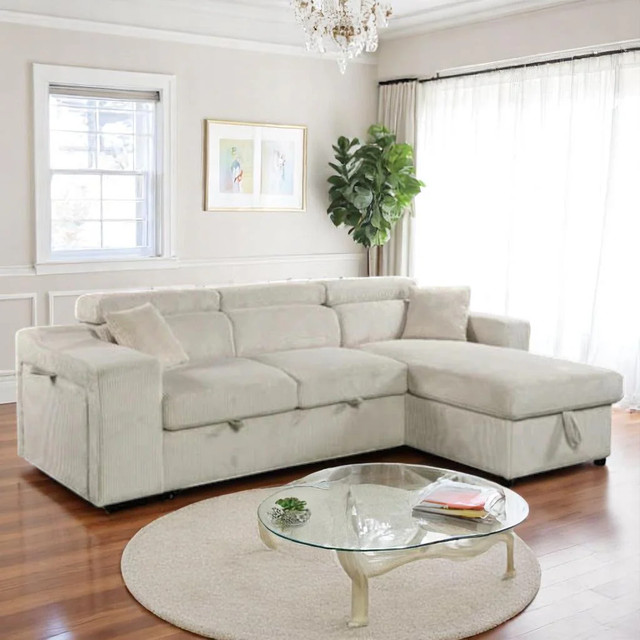 New Sectional Sofa Bed With Adjustable Headrests Now On Sale in Couches & Futons in London - Image 2