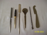 set of 6 letter openers #0636
