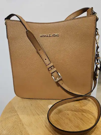  New MK tan leather crossbody bag, View more