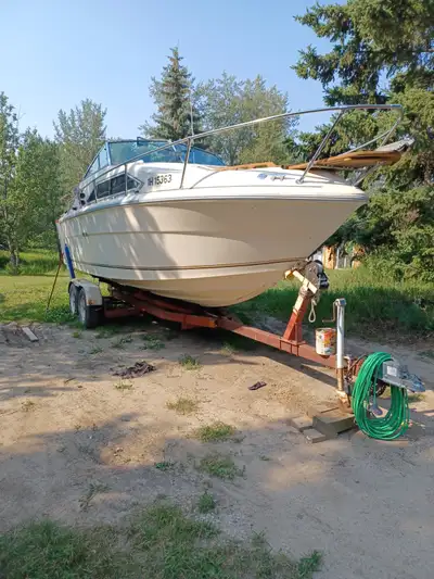 For sale is our 23 ft Sea Ray 225 with Calkins tandem trailer. Mercruiser 898 V8 (GM 305) runs very...