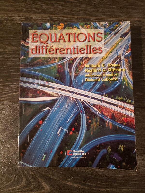 Équations différentielles dans Manuels  à Lévis