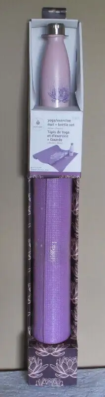 NEW. Mat size-61cm x 1.73m. Yoga/exercise mat is comfortable, easy to clean, and durable. BPA free....
