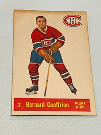 Bernard (BOOM BOOM) Geoffrion Canadiens 1957-58Parkhurst Card #2